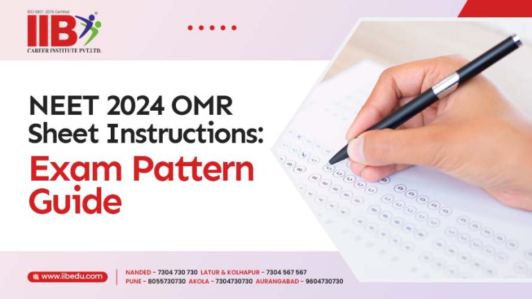 NEET 2024 OMR Sheet Instructions